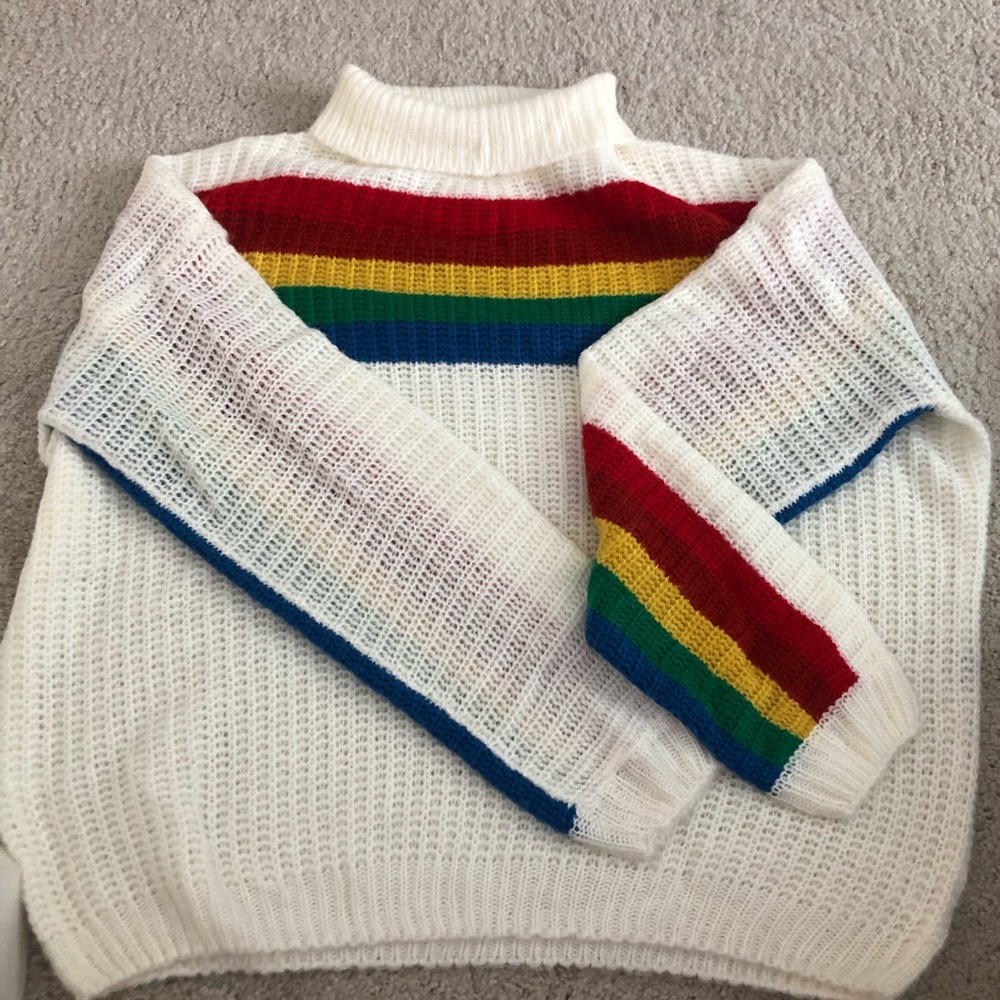Fantastic Fawn Rainbow Sweater